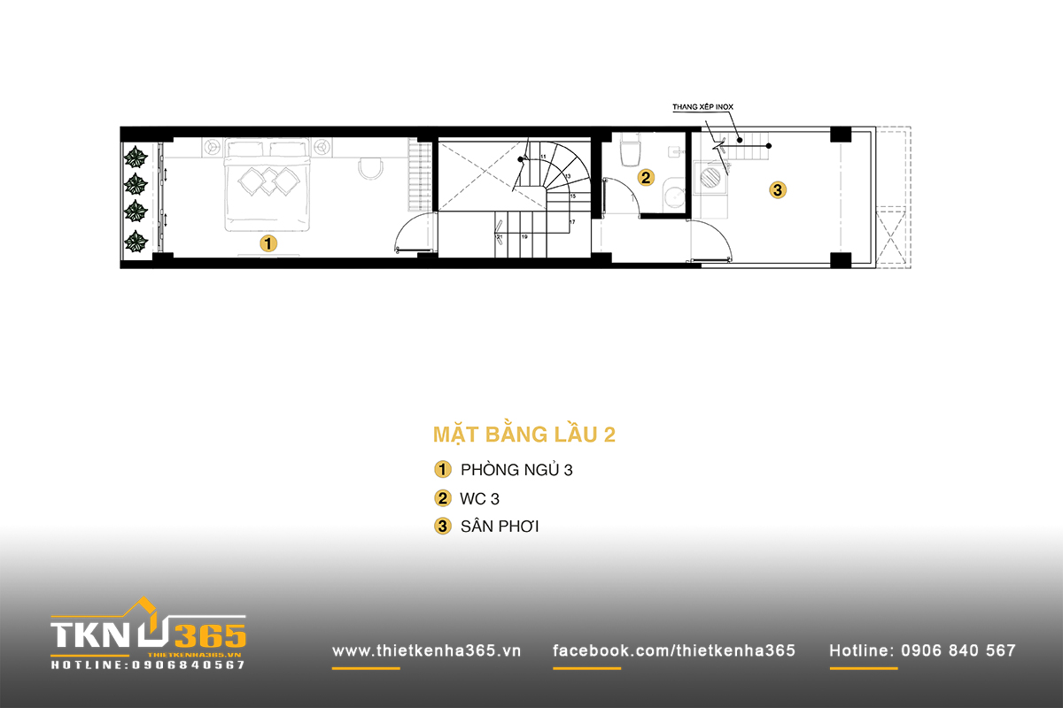 Nhà chị Mỹ Quận 8, nhà phố 1 triệt 2 lầu 1 tum, bản vẽ tầng 2