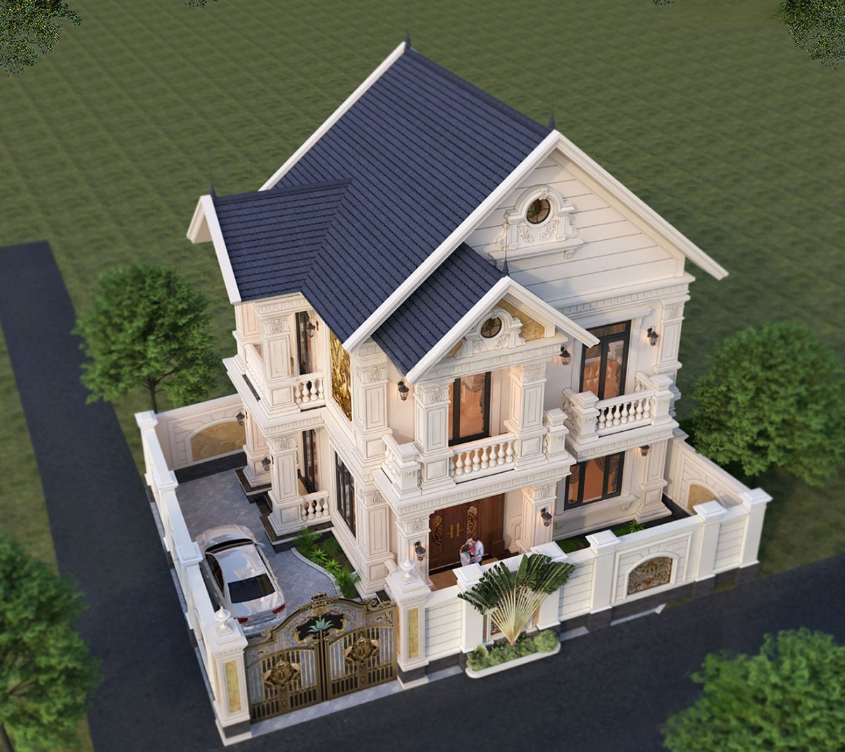 Thiết kế mái Thái không chỉ mang lại vẻ đẹp thanh thoát mà còn có khả năng chống nóng và tản nhiệt tốt, phù hợp với khí hậu nhiệt đới ẩm gió mùa của Việt Nam.