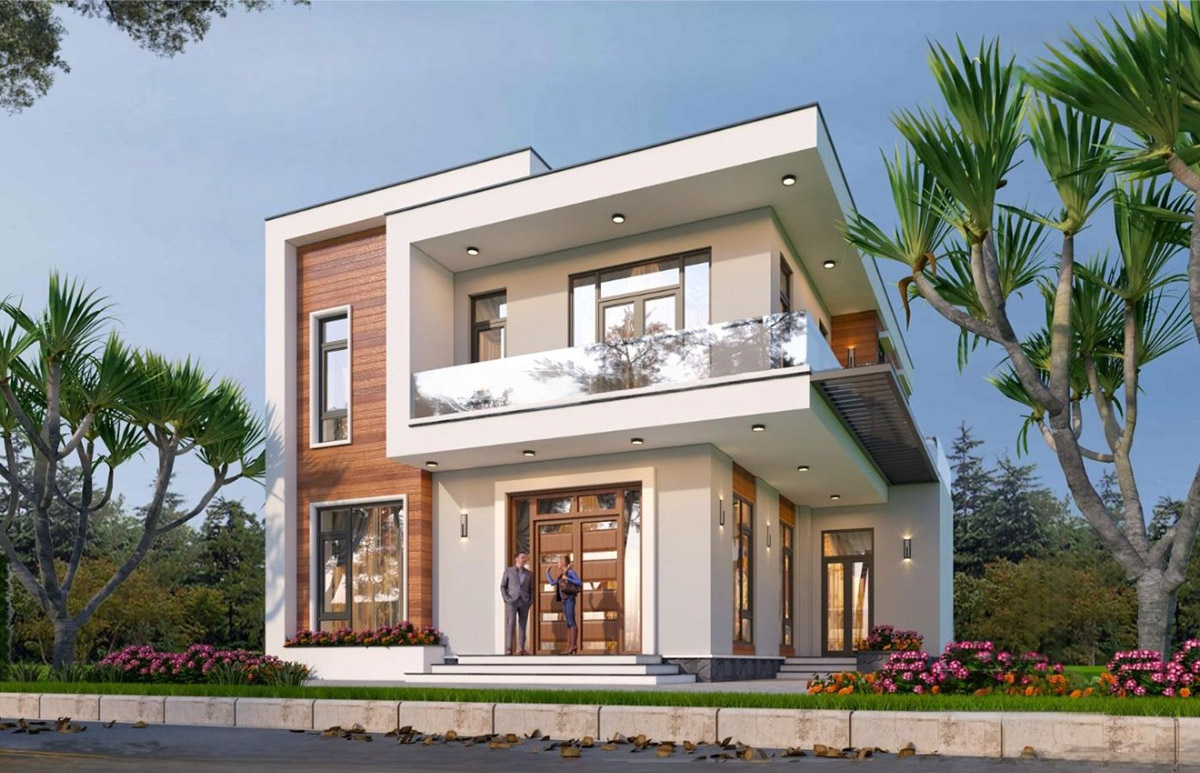 Mẫu biệt thự mini 2 tầng mái bằng là sự lựa chọn hoàn hảo cho những gia đình yêu thích phong cách hiện đại, tinh gọn và trẻ trung.