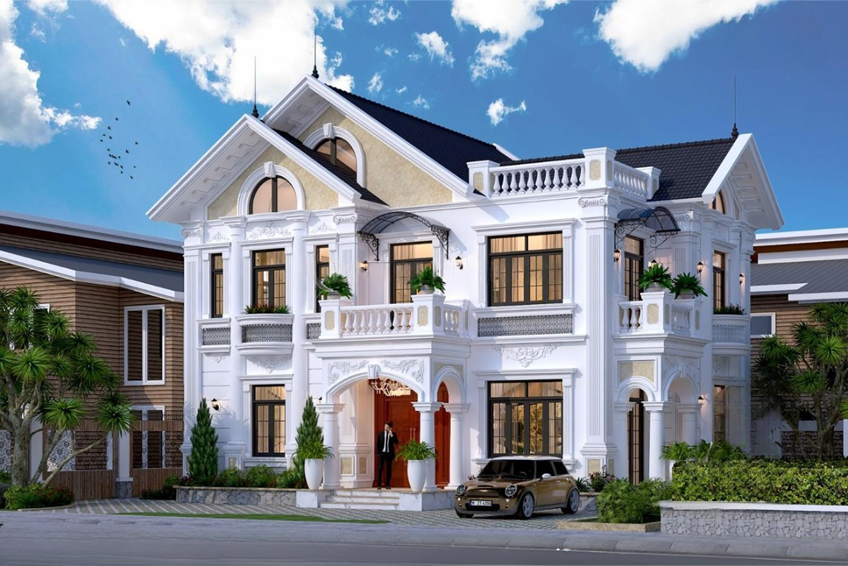 Biệt thự 2 tầng mái Thái là một trong những mẫu thiết kế được ưa chuộng nhất hiện nay nhờ sự kết hợp hài hòa giữa tính thẩm mỹ, công năng và phong thủy.