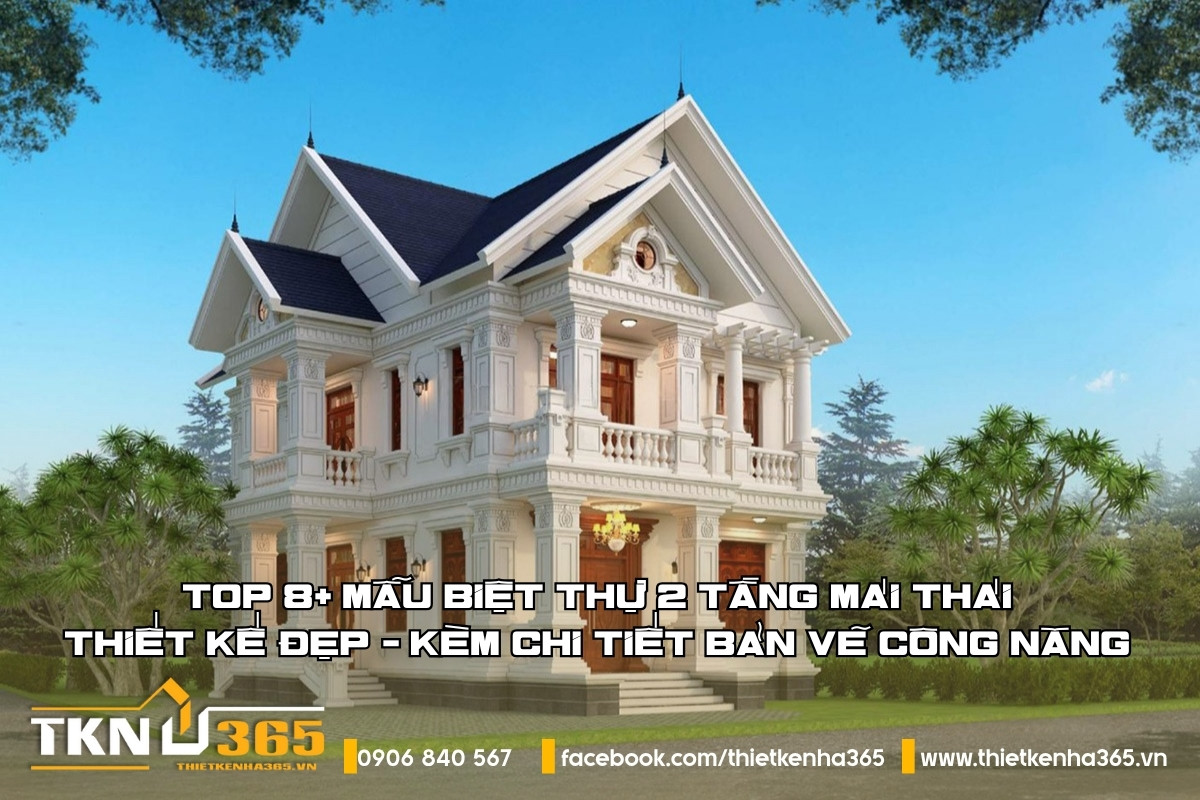 biệt thự 2 tầng mái thái
