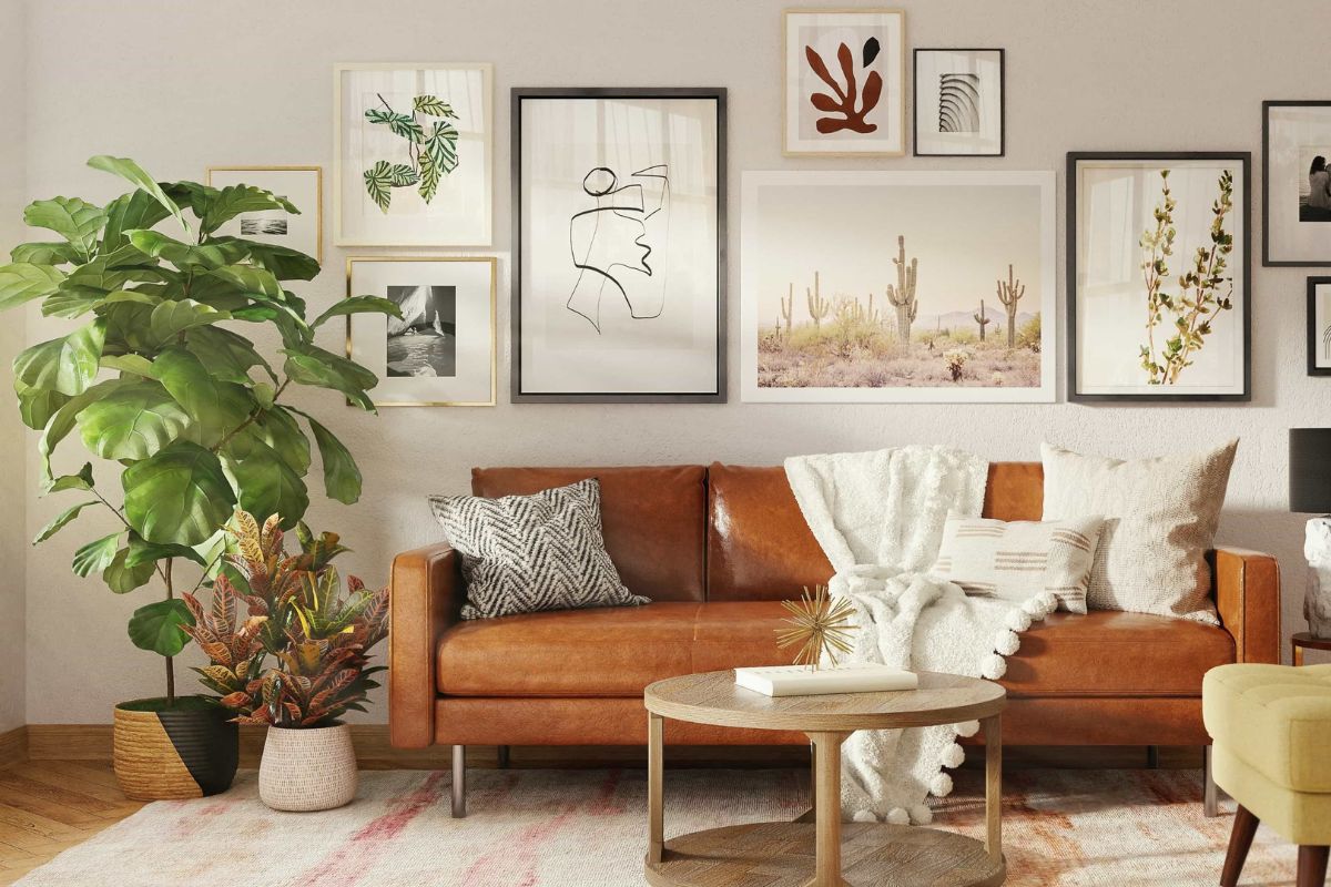 Lựa chọn cây phong thủy để phòng khách nên căn cứ vào tuổi mệnh của gia chủ (Ảnh: Sưu tầm)