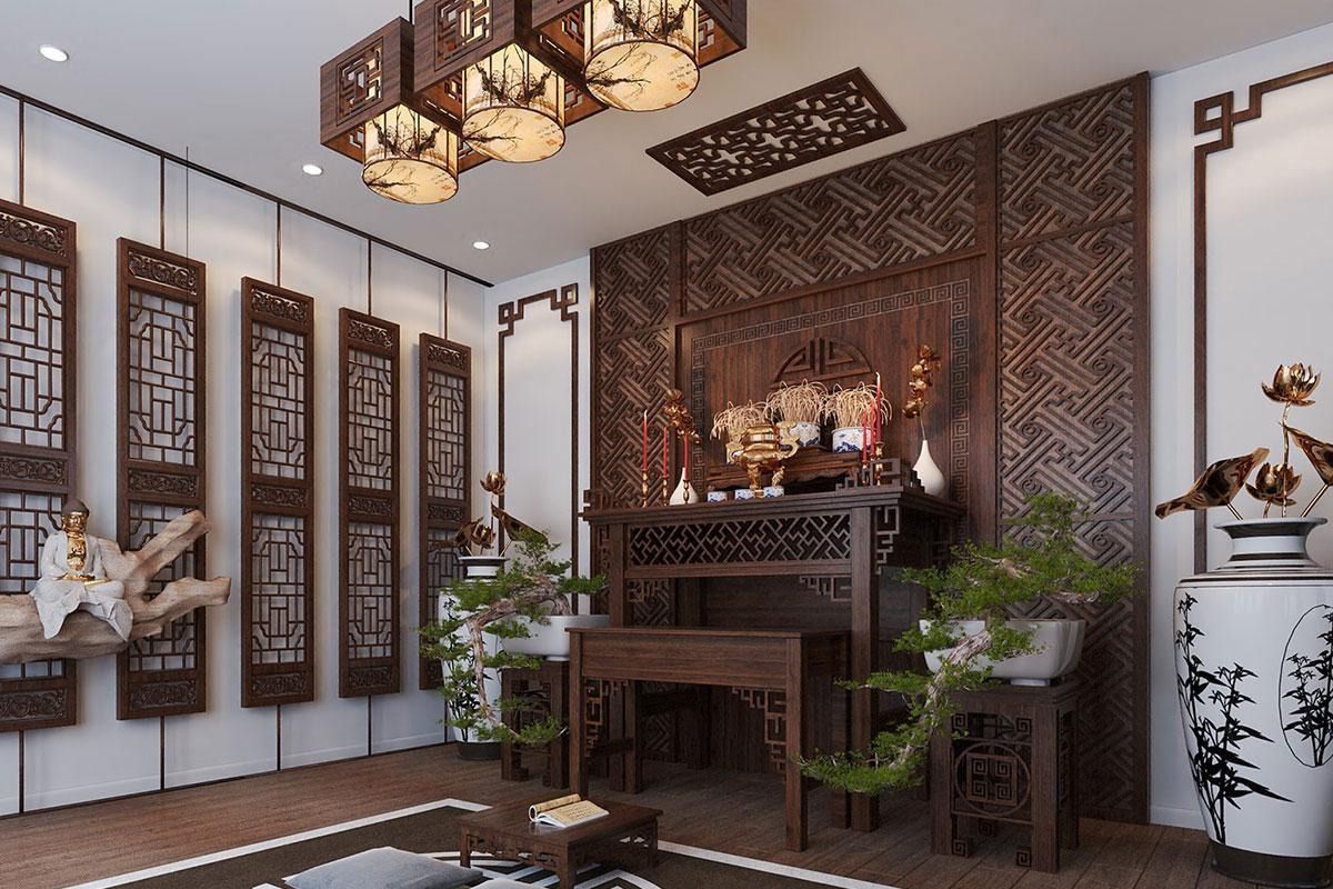 Cây để phòng thờ nên đặt ở vị trí phù hợp, đảm bảo không gian thờ tự linh thiêng và ấm cúng (Ảnh: Sưu tầm)