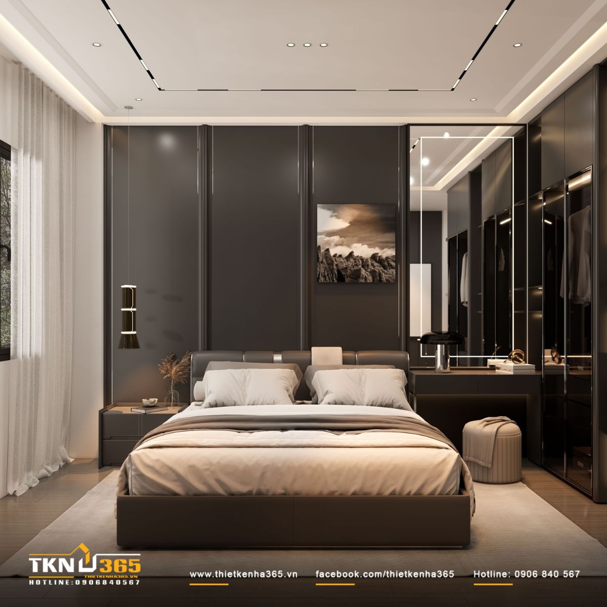 Bức tranh nghệ thuật trừu tượng tạo điểm dừng thị giác, cân bằng giữa tĩnh và động