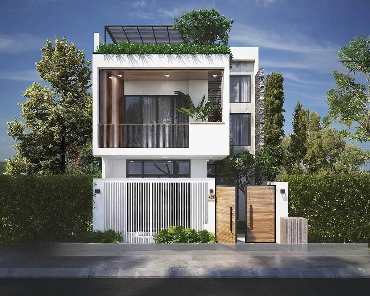 Khi thiết kế nhà mặt tiền 8m sâu 5m, việc chọn kiểu kiến trúc phù hợp là yếu tố đầu tiên và quan trọng nhất quyết định đến tính thẩm mỹ và công năng của ngôi nhà.