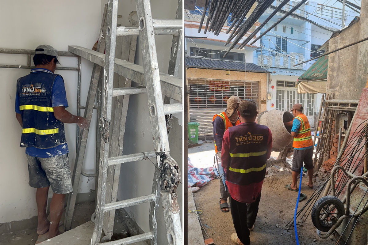 Nhà trong hẻm nhỏ hoặc khu vực đông dân cư sẽ tăng chi phí nhân công và vận chuyển.