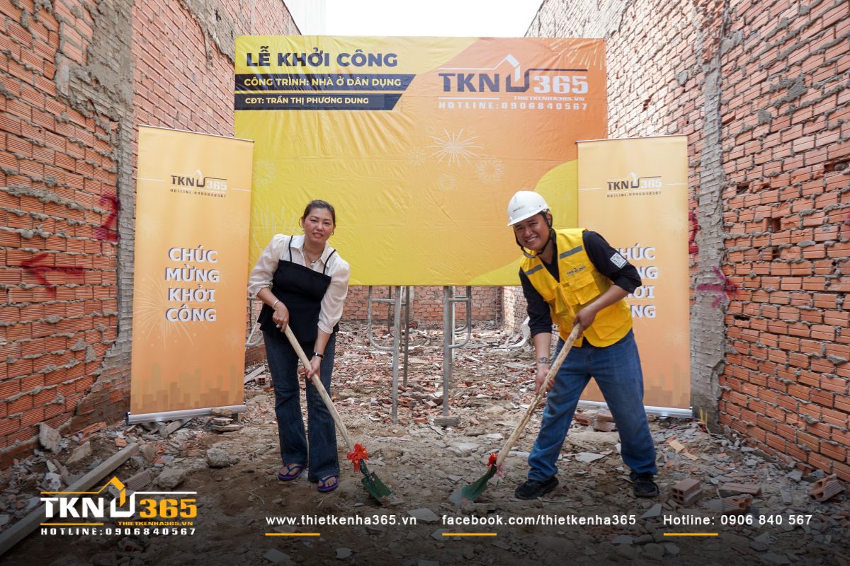 Lễ khởi công công trình nhà phố 3 tầng D’s House