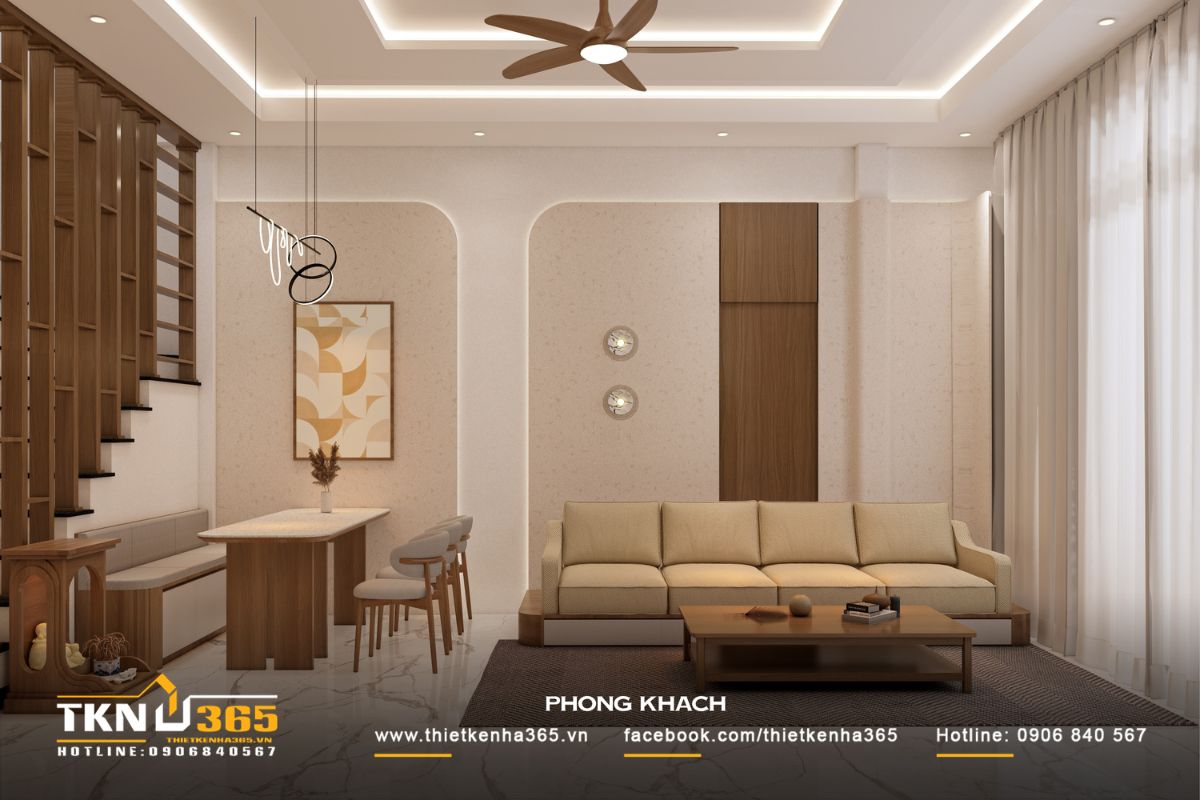 Nhà phố thiết kế tối giản để mỗi thành viên có một góc riêng tư ấm áp