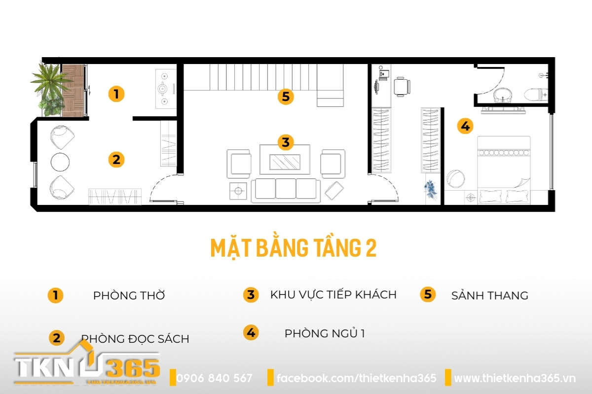 mặt bằng c&ocirc;ng năng tầng 2