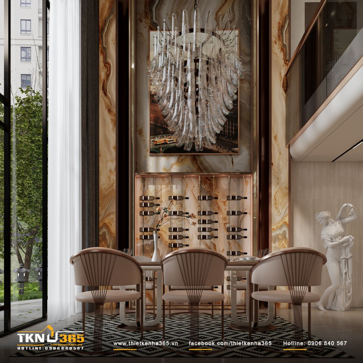 ph&ograve;ng bếp biệt thự 3 tầng