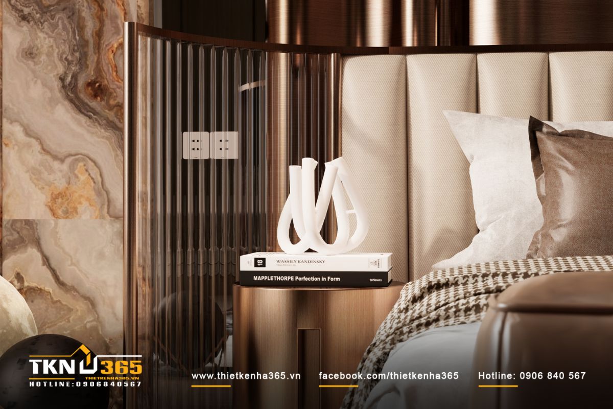 Ph&ograve;ng ngủ t&acirc;n cổ điển hiện đại c&acirc;n bằng giữa sang trọng v&agrave; cảm gi&aacute;c ri&ecirc;ng tư