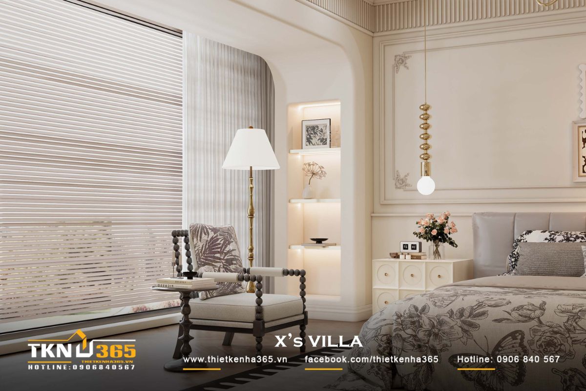 Hệ r&egrave;m hai lớp hỗ trợ điều tiết &aacute;nh s&aacute;ng tự nhi&ecirc;n, đảm bảo sự ri&ecirc;ng tư m&agrave; kh&ocirc;ng l&agrave;m ph&ograve;ng ngủ bị tối