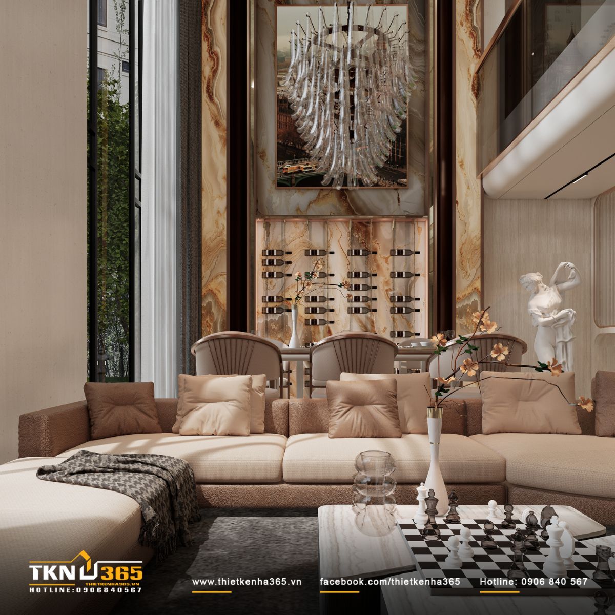 biệt thự 3 tầng 