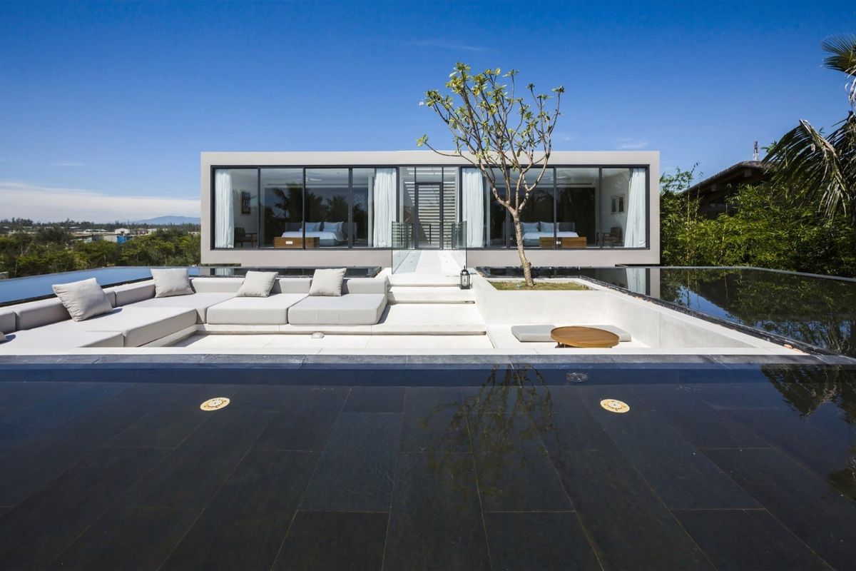 Vật liệu xây dựng biệt thự nghỉ dưỡng thường có nguồn gốc tự nhiên (Ảnh: Sưu tầm)