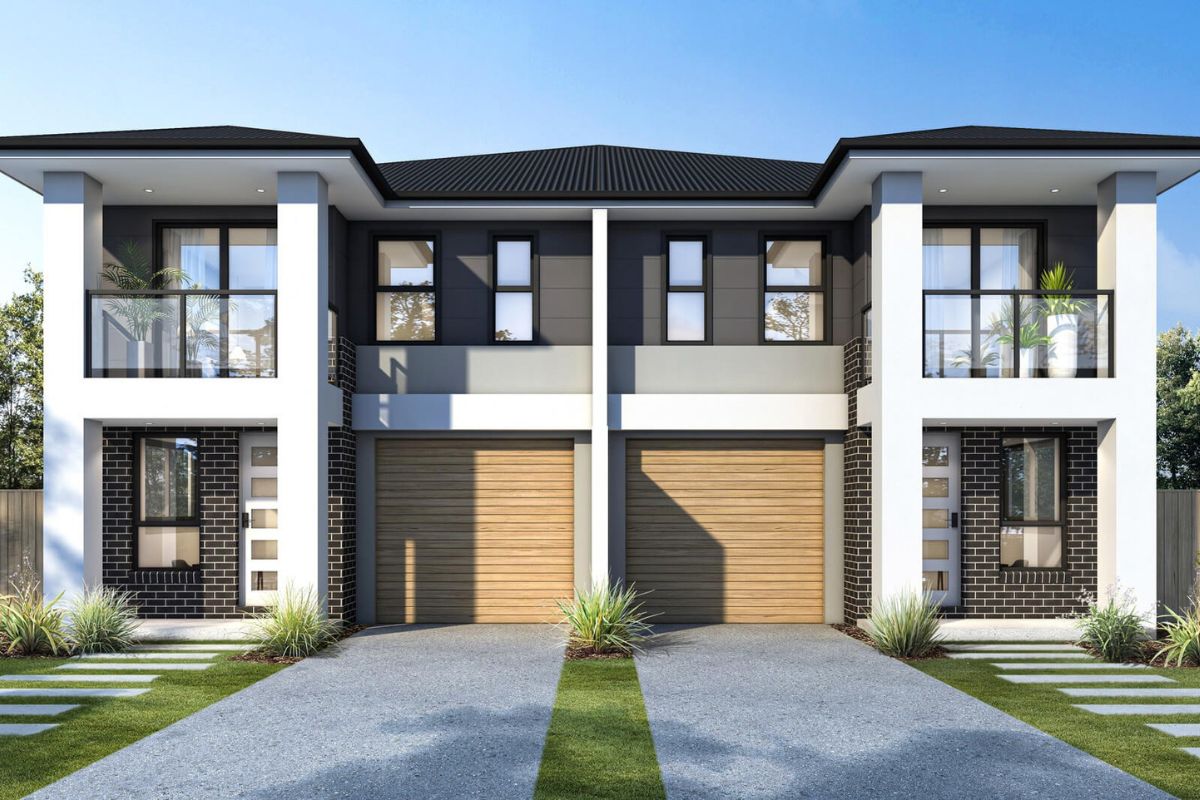 Thiết kế biệt thự song lập cần đồng bộ mặt tiền để đảm bảo t&iacute;nh thẩm mỹ của to&agrave;n bộ khối nh&agrave; (Ảnh: Sưu tầm)