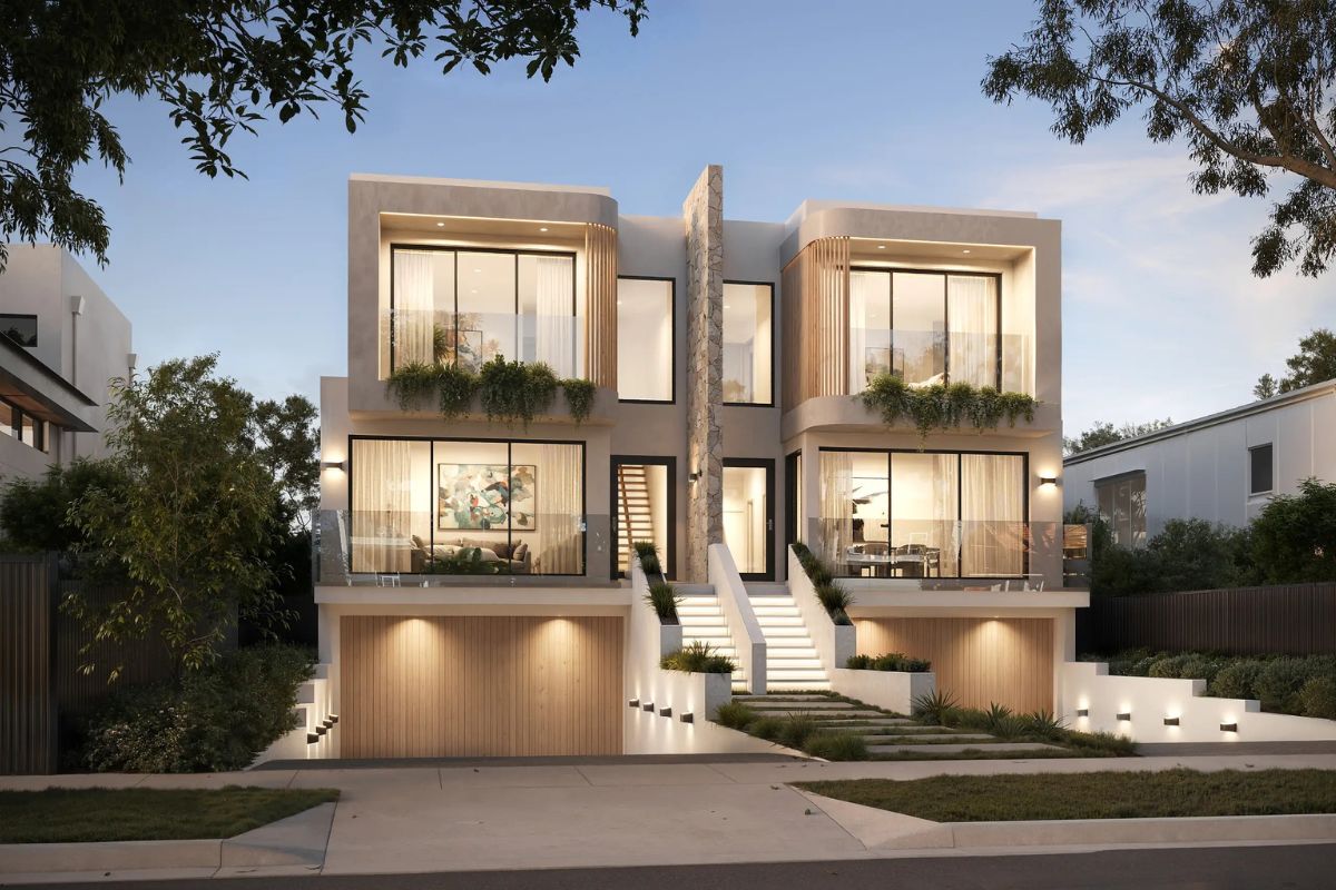 Nhược điểm biệt thự song lập đ&oacute; l&agrave; chung tường n&ecirc;n mức độ ri&ecirc;ng tư thấp hơn biệt thự đơn lập (Ảnh: Sưu tầm)