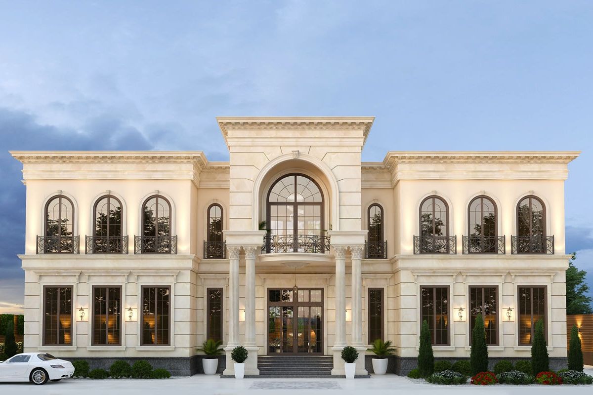 Đặc trưng biệt thự t&acirc;n cổ điển h&ograve;a quyện giữa n&eacute;t đẹp cổ điển v&agrave; hiện đại (Ảnh: Sưu tầm)