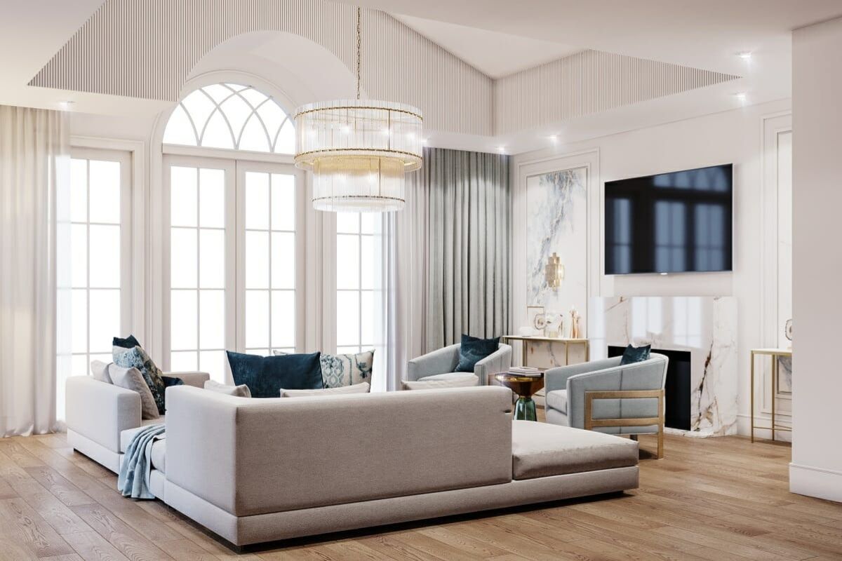 Thiết kế kiến tr&uacute;c v&agrave; nội thất biệt thự t&acirc;n cổ điển ưu ti&ecirc;n c&aacute;c loại vật liệu cao cấp, c&oacute; nguồn gốc tự nhi&ecirc;n (Ảnh: Sưu tầm)