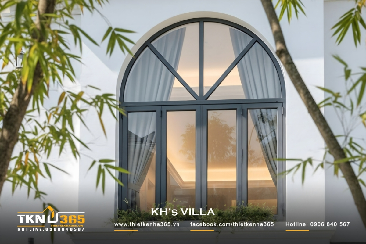 Mẫu biệt thự 3 tầng t&acirc;n cổ điển