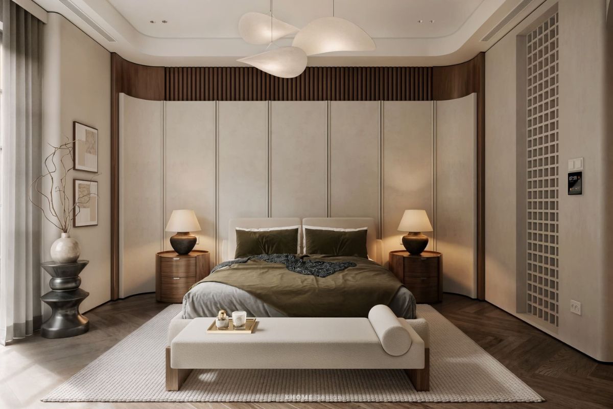 Yếu tố phong thủy chỉ mang tính chất tham khảo khi chọn màu sơn phù hợp phòng ngủ vợ chồng (Ảnh: Sưu tầm)