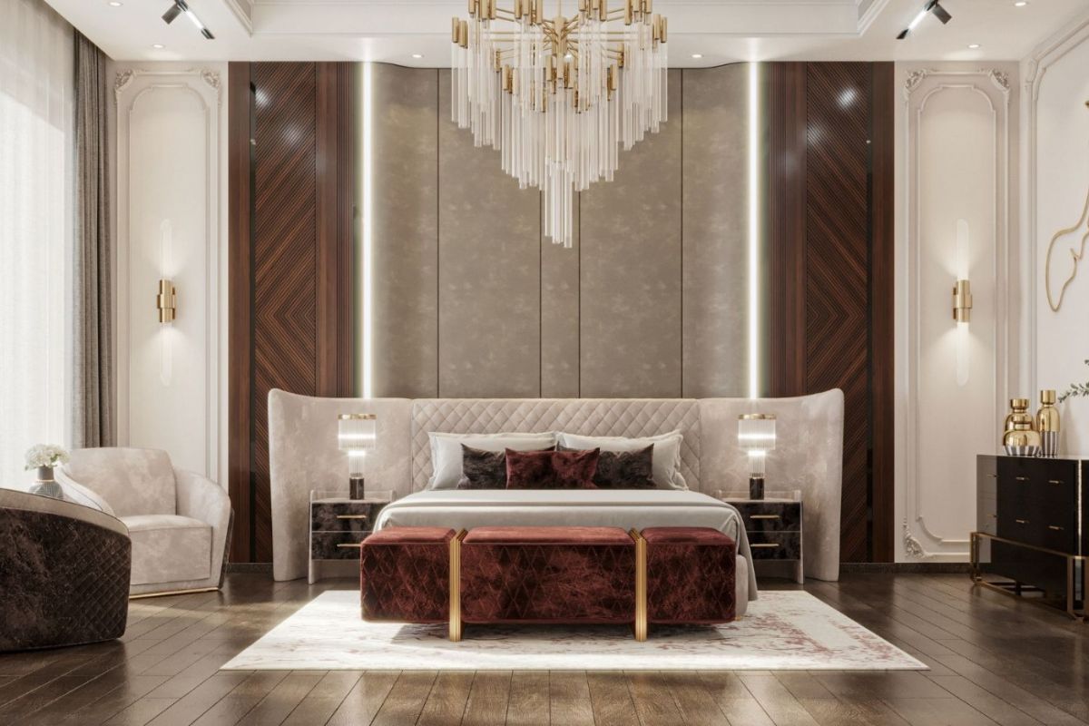 Chọn màu sơn phù hợp phòng ngủ vợ chồng đảm bảo tính thẩm mỹ, đồng thời mang đến bầu không khí dễ chịu và thoải mái (Ảnh: Sưu tầm)