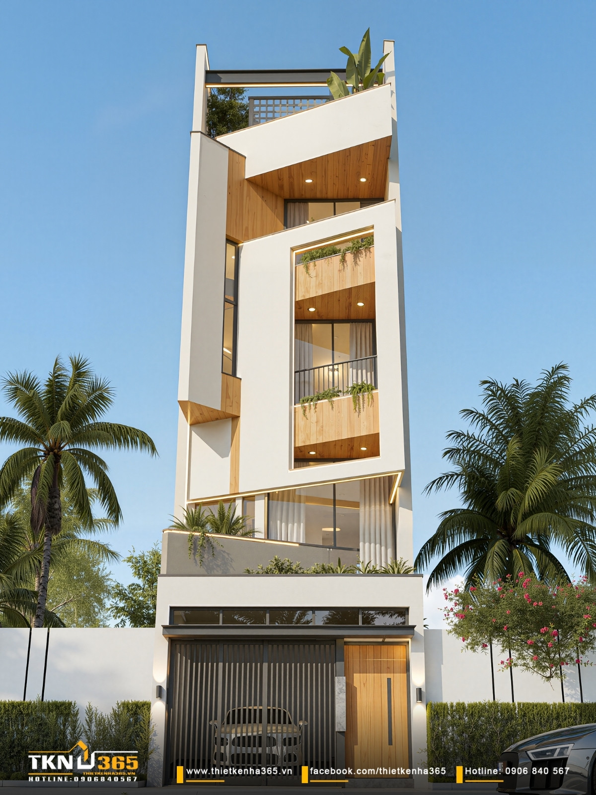 mẫu nh&agrave; 4 tầng ở đ&agrave; lạt