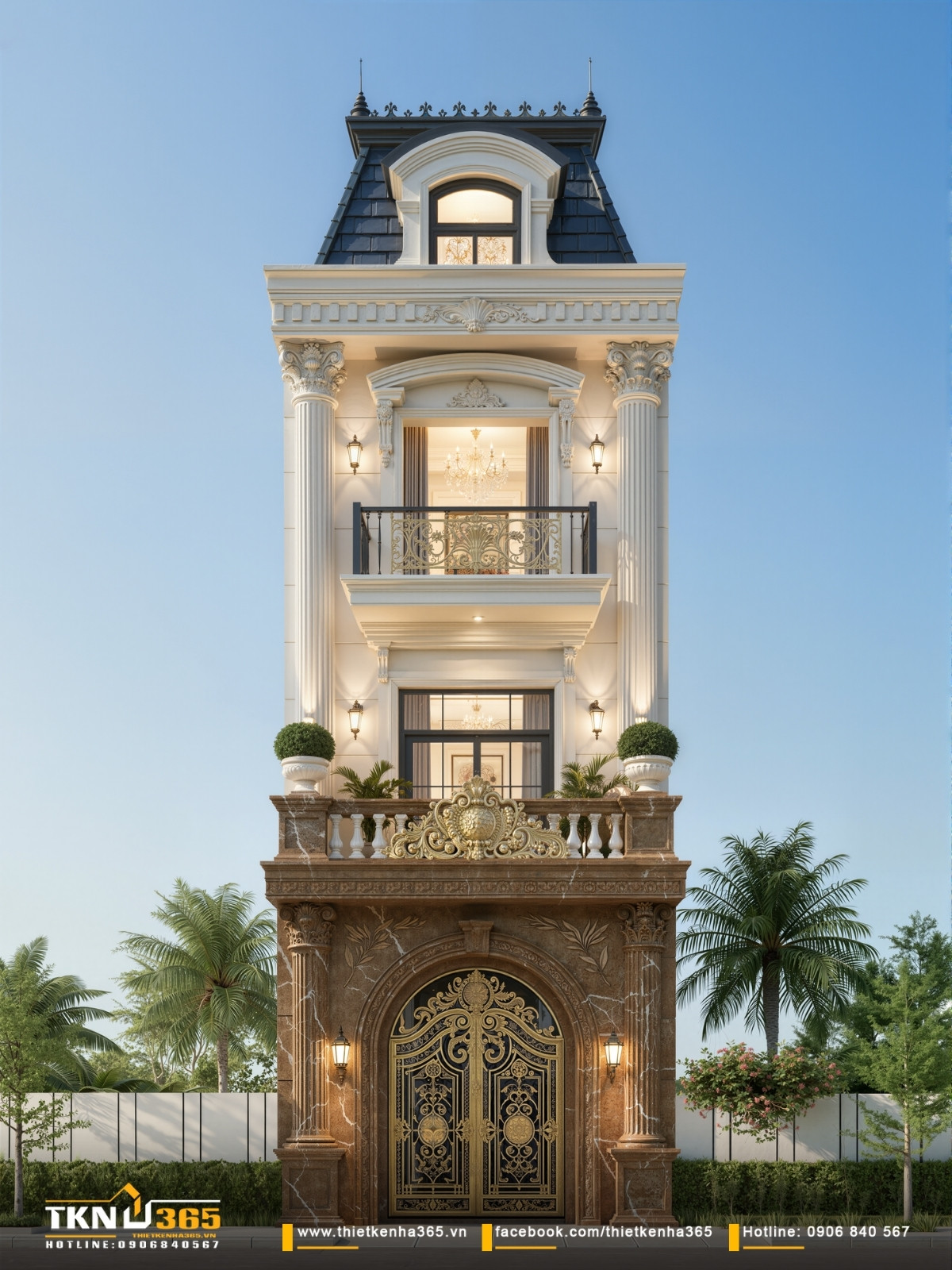 nh&agrave; phố 3 tầng