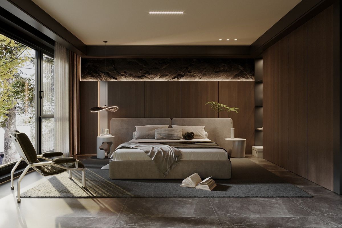 Lối đi quanh giường cần đảm bảo rộng r&atilde;i, th&ocirc;ng tho&aacute;ng để lưu th&ocirc;ng thuận tiện hơn (Ảnh: Sưu tầm)