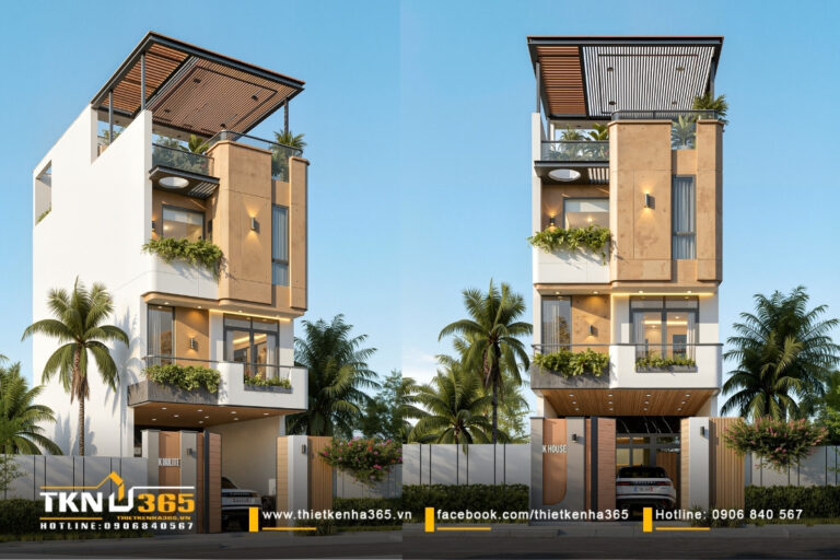 nh&agrave; phố 3 tầng