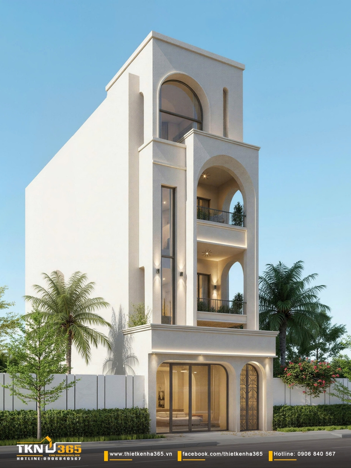 Kiến tr&uacute;c ấn tượng nhờ sự kết hợp ăn &yacute; của khối d&aacute;ng, vật liệu, m&agrave;u sắc