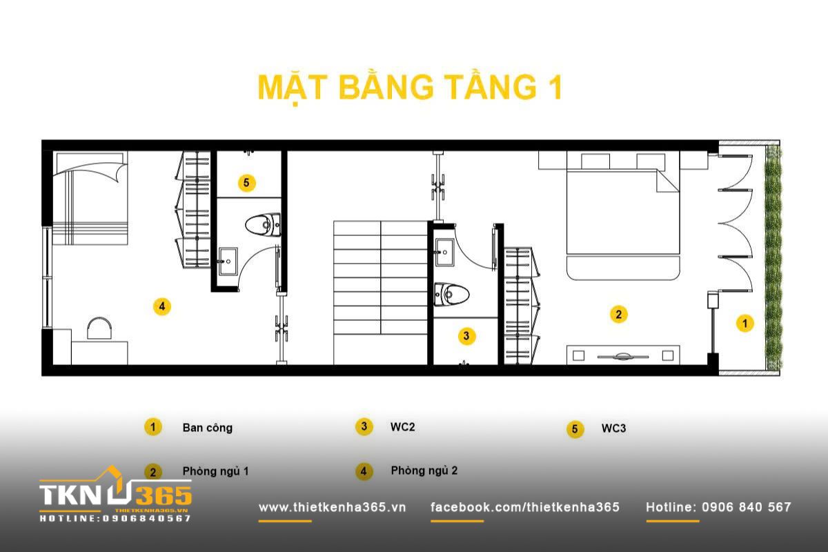 Thiết kế ph&ograve;ng ngủ đảm bảo t&iacute;nh ri&ecirc;ng tư, mang đến kh&ocirc;ng gian nghỉ ngơi thoải m&aacute;i cho từng th&agrave;nh vi&ecirc;n trong gia đ&igrave;nh