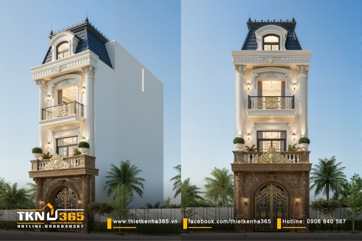 Thiết kế nhà phố 3 tầng