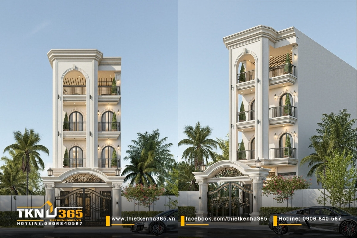 mẫu nhà 4 tầng ở cần thơ