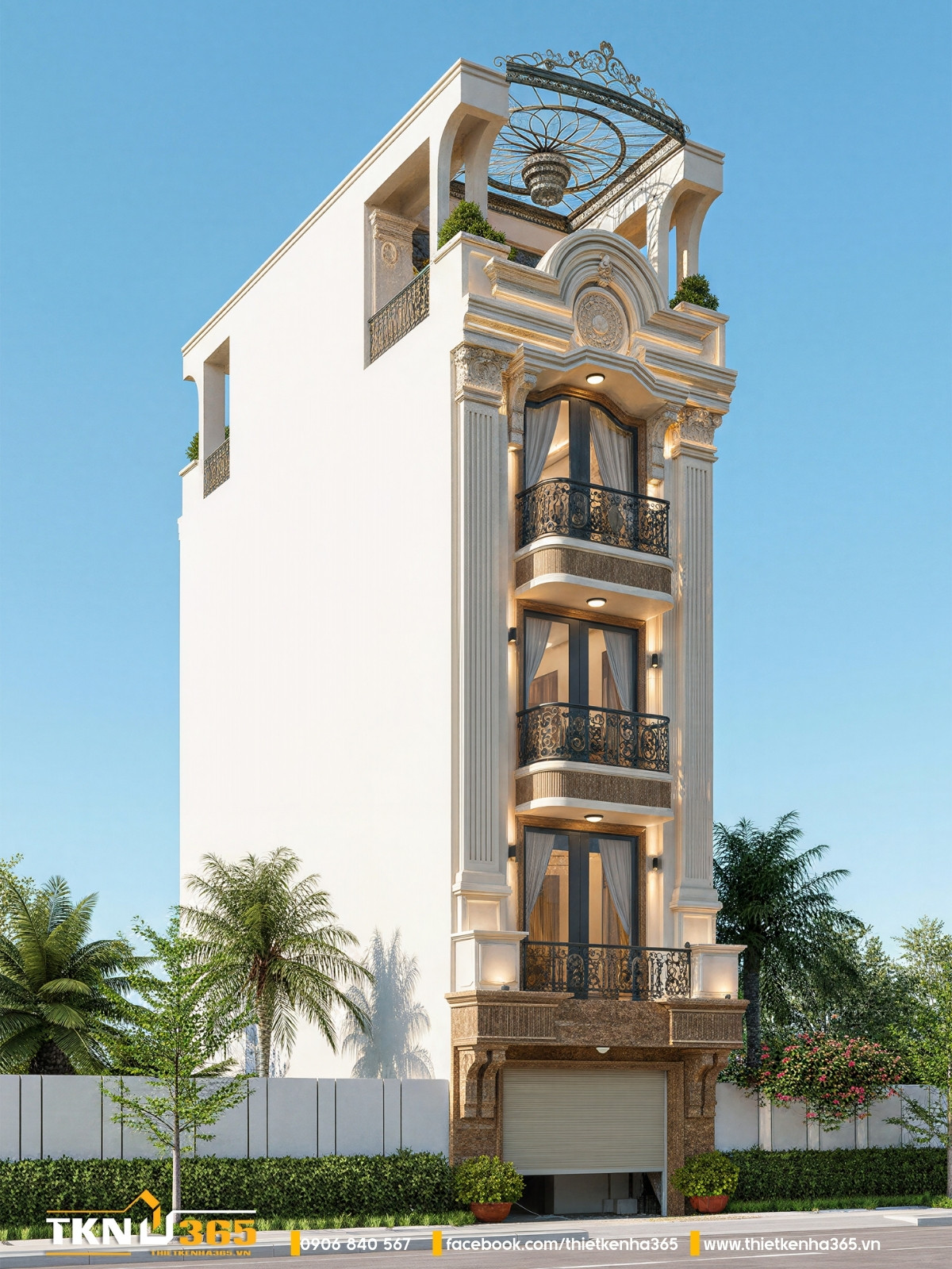 nh&agrave; phố 5 tầng t&acirc;n cổ điển sang trọng v&agrave; đẳng cấp