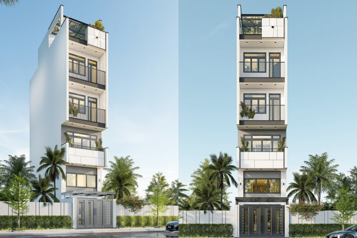 nhà phố 5 tầng
