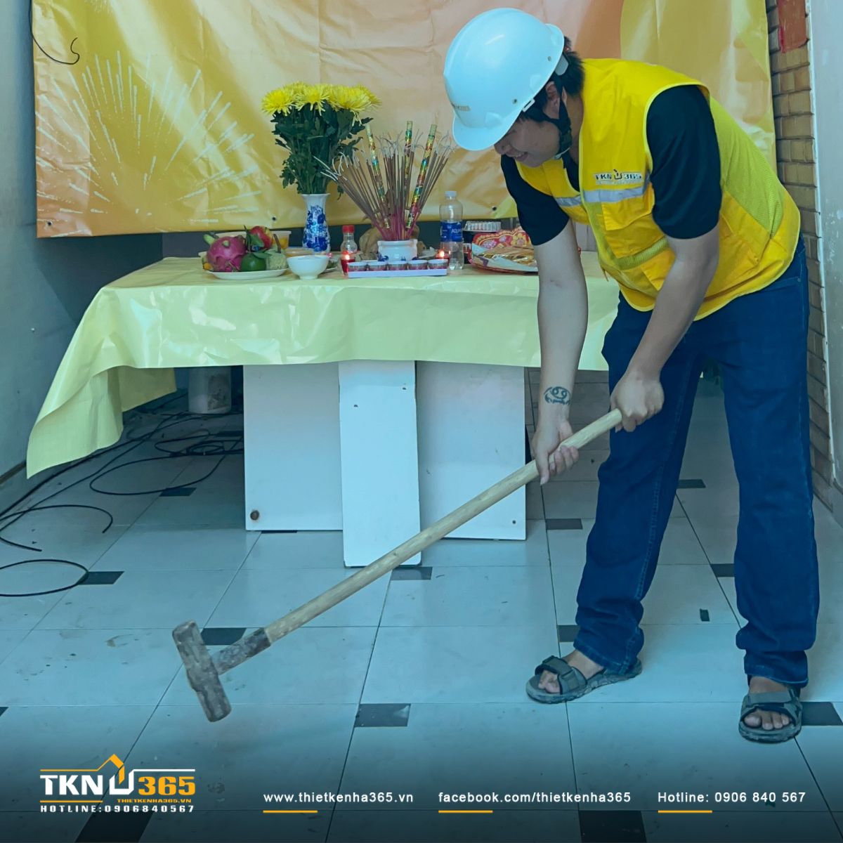 Lễ khởi công công trình nhà phố 3 tầng M’s House