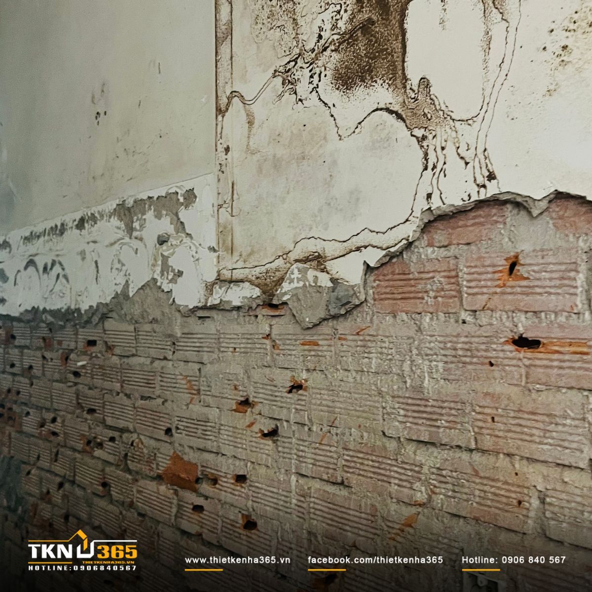 Hình ảnh bắt đầu cải tạo nhà phố 3 tầng