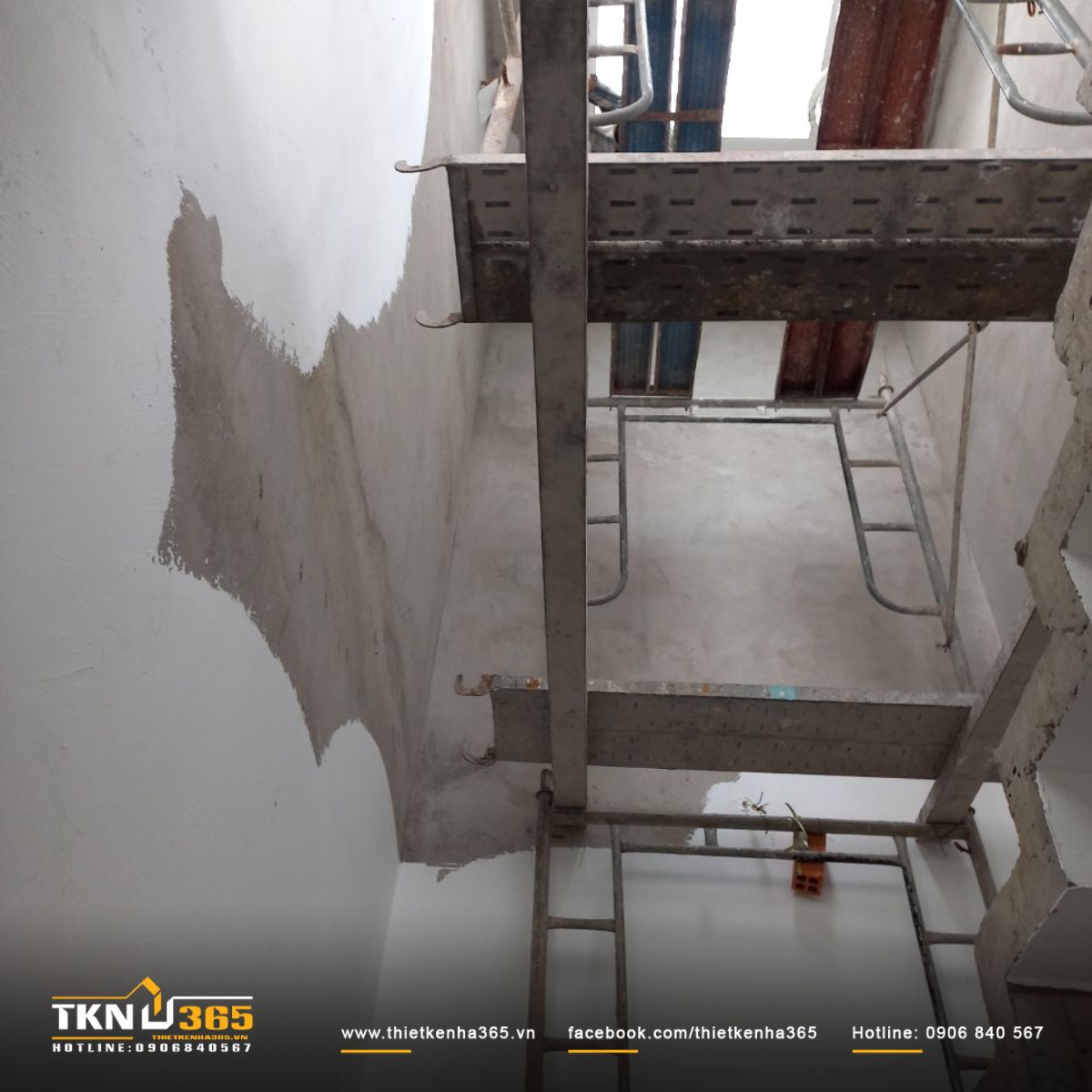 Hình ảnh xây tường và sơn tường trong - ngoài