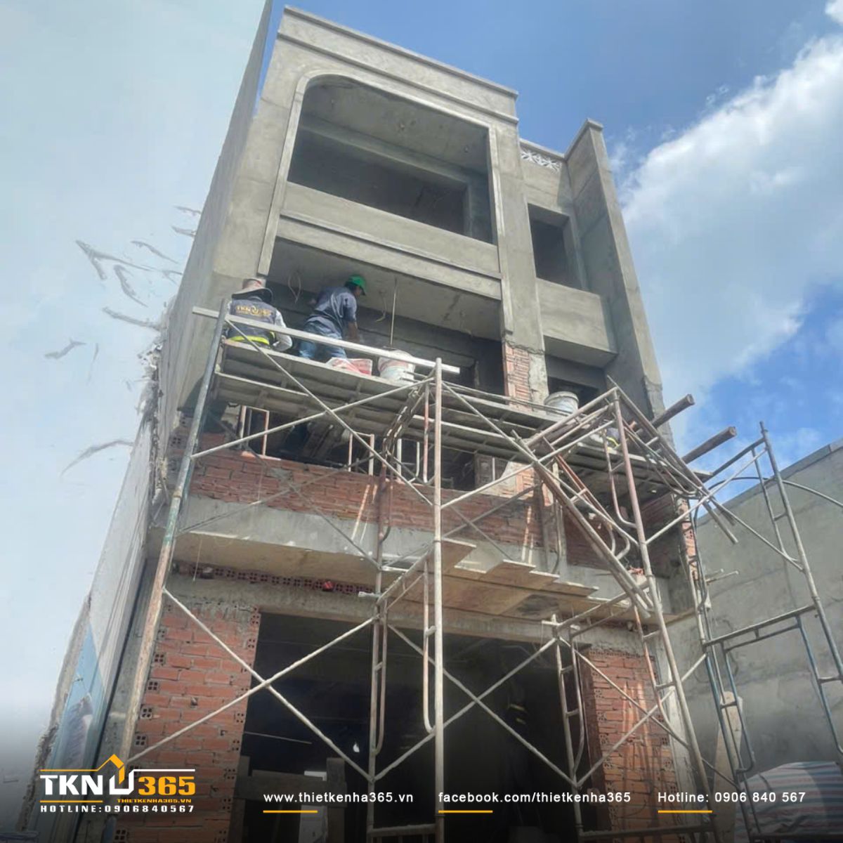 Hình ảnh tô tường và sơn tường trong - ngoài