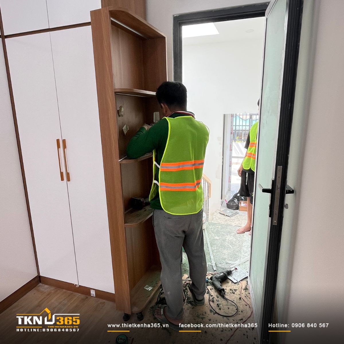 Hình ảnh thi công nội thất nhà phố 3 tầng M’s House