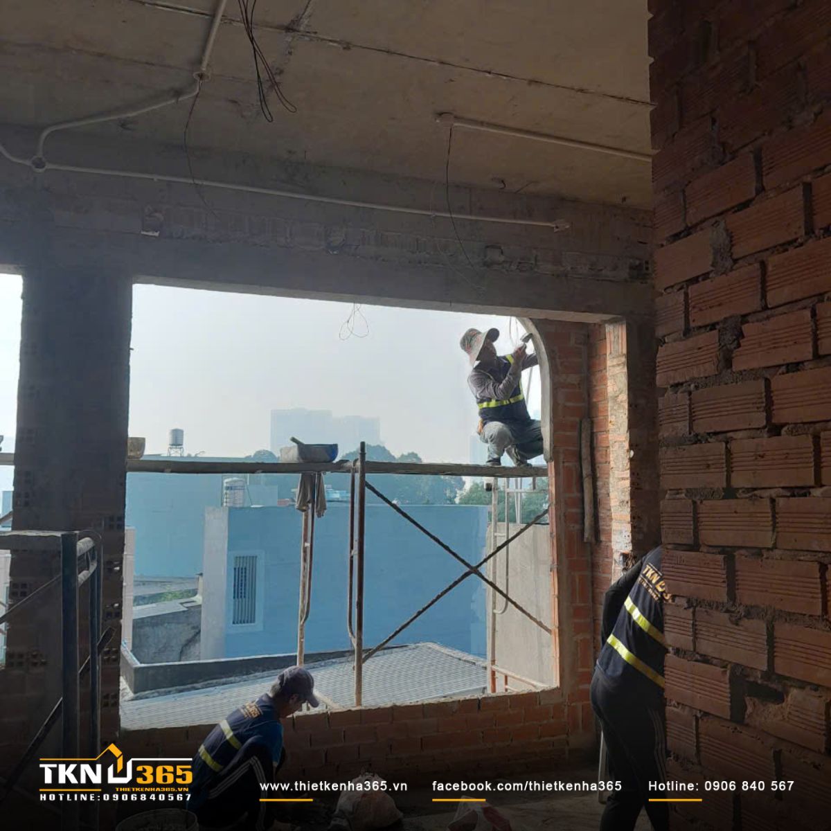 Hình ảnh tô tường và sơn tường trong - ngoài