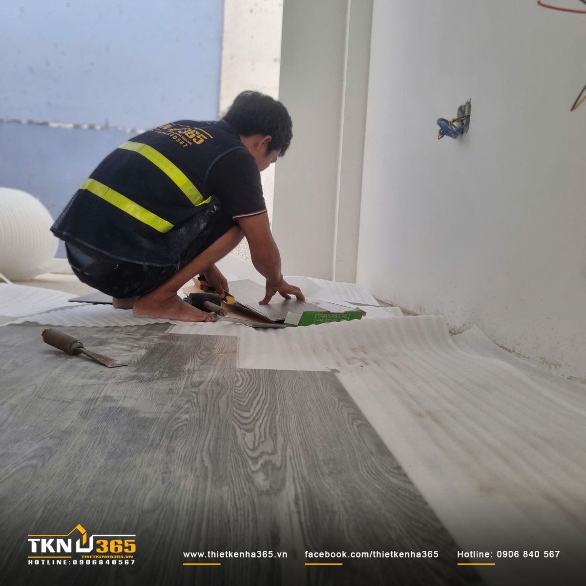 Hình ảnh ốp gạch và sơn tường trong - ngoài