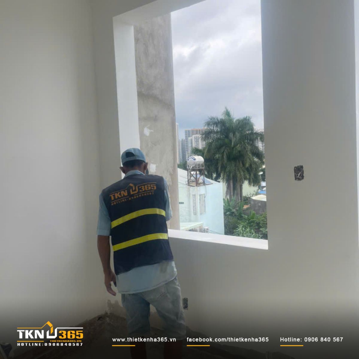 Hình ảnh tô tường và sơn tường trong - ngoài