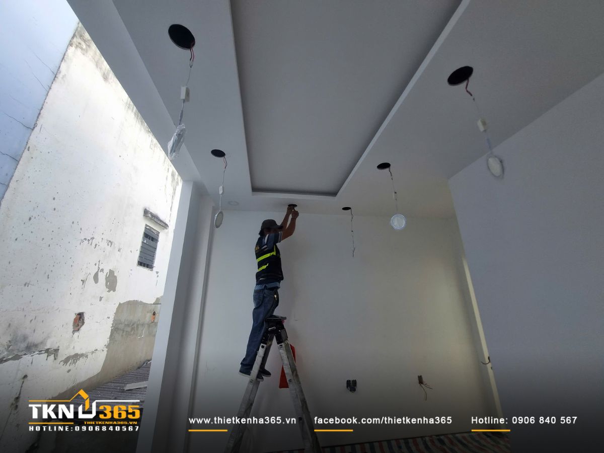 Hình ảnh thi công nội thất nhà phố 3 tầng