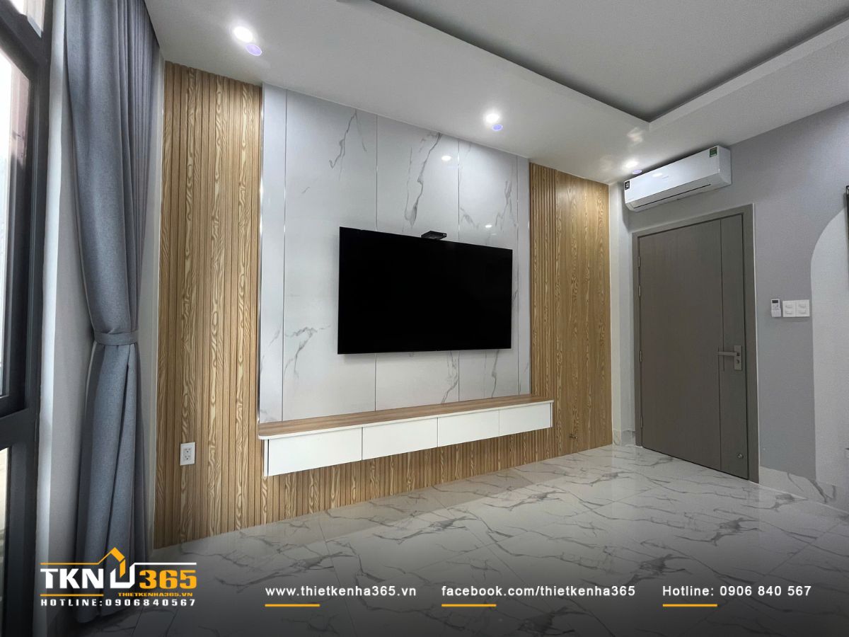 Không gian sinh hoạt chung của nhà Tô Hiệu được bố trí ở trên tầng 2