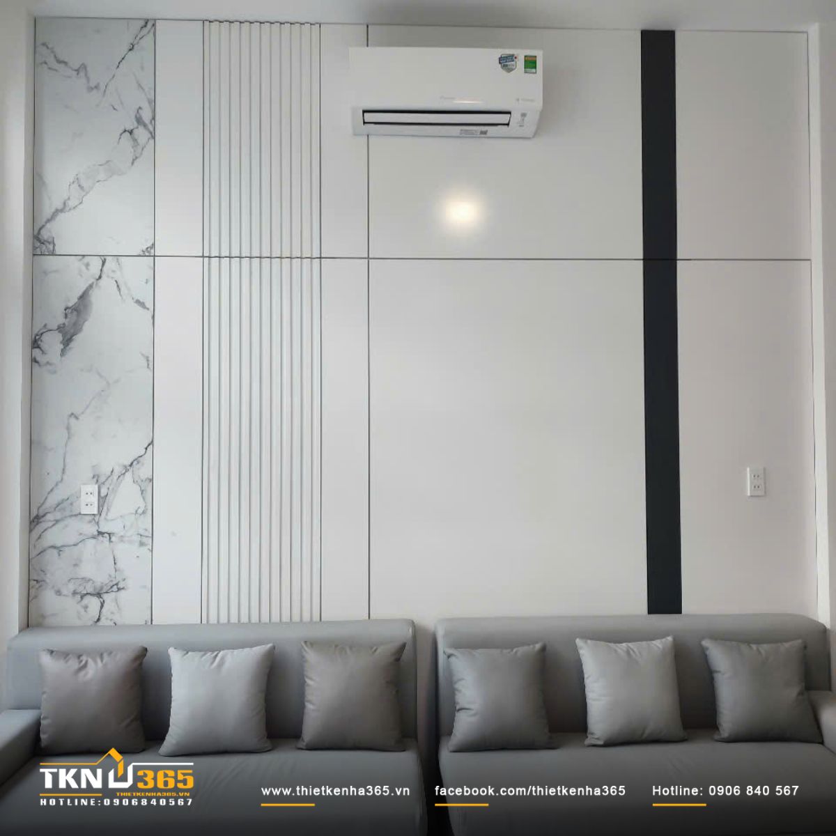 Hình ảnh thi công nội thất nhà phố 3 tầng