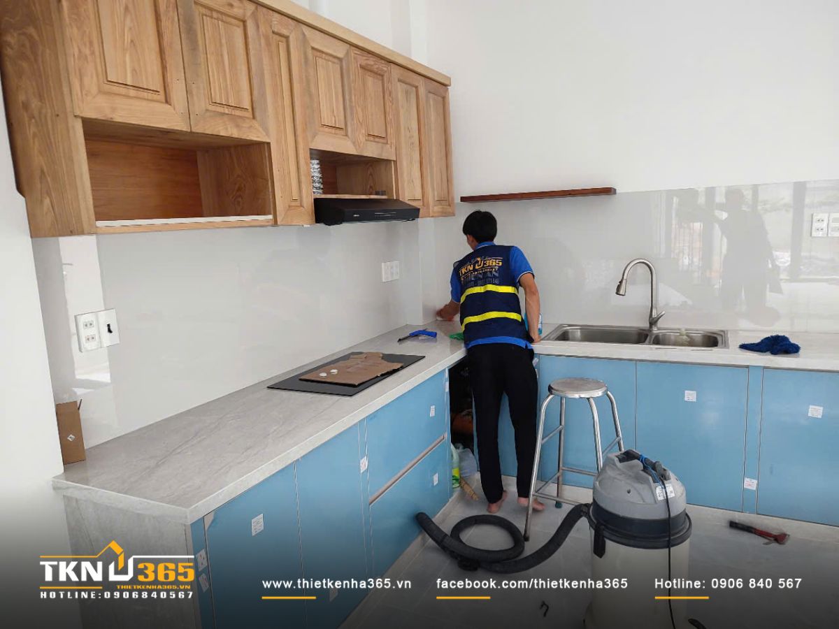 Hoàn thiện nội thất và dọn dẹp, vệ sinh nhà phố 3 tầng trước khi bàn giao