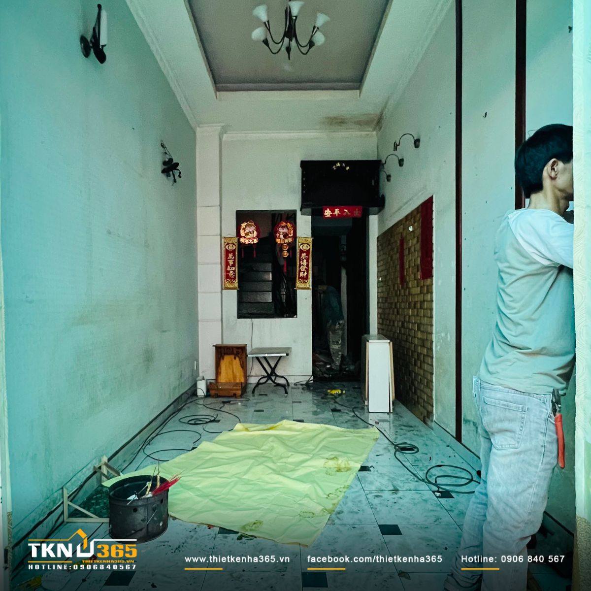 Hình ảnh hiện trạng nhà phố 3 tầng trước cải tạo