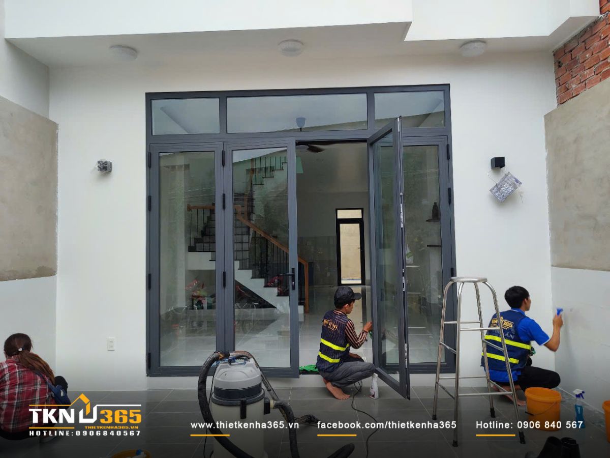 Hoàn thiện nội thất và dọn dẹp, vệ sinh nhà phố 3 tầng trước khi bàn giao