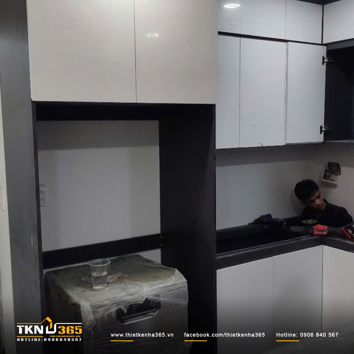 Hình ảnh thi công nội thất nhà phố 3 tầng